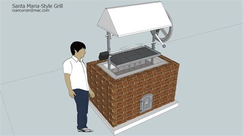 Santa Maria Style Bbq Grill Pit 3d Warehouse