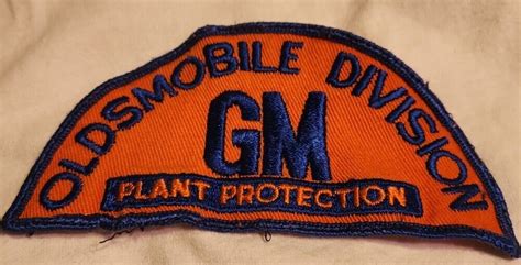 Gm Oldsmobile Olds Division Pant Protection Embroidered Sew On