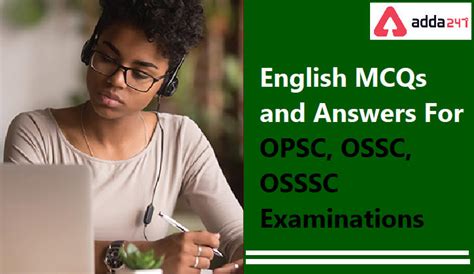 English MCQs And Answers For OPSC OSSC OSSSC BANKING Exam 15th