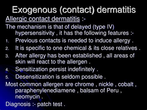 Dermatitis Ppt Download