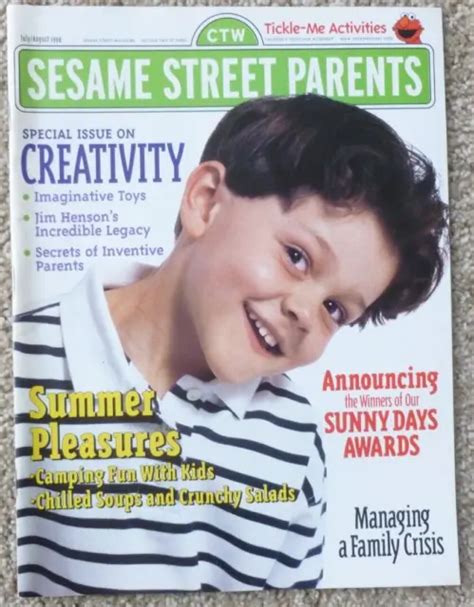 Vintage Sesame Street Parents Magazine July Aug Picclick Uk