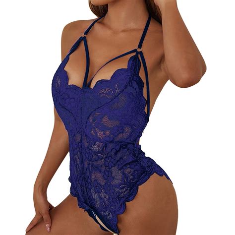Zuwimk Lingerie For Women Women Teddy Lingerie One Piece Mini Bodysuit