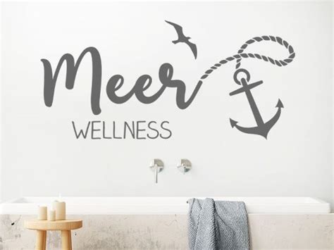 Wandtattoo Meer Wellness Mit Anker Wandtattoos De Wandtattoo