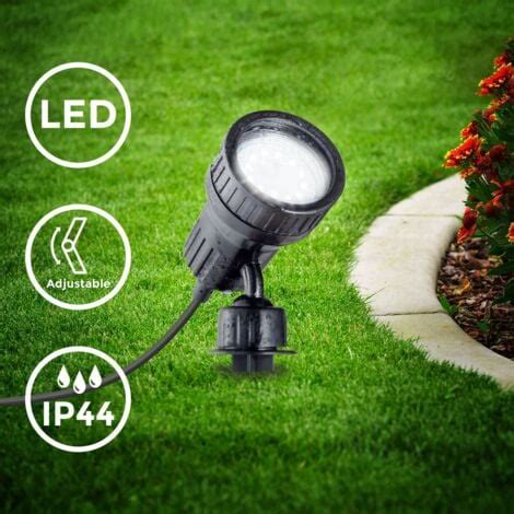 B K Licht Faretto Led Da Giardino Orientabile Luce Con Picchetto Per L