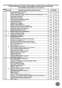 Top Maritime Schools In The Philippines Alinawo Stanley