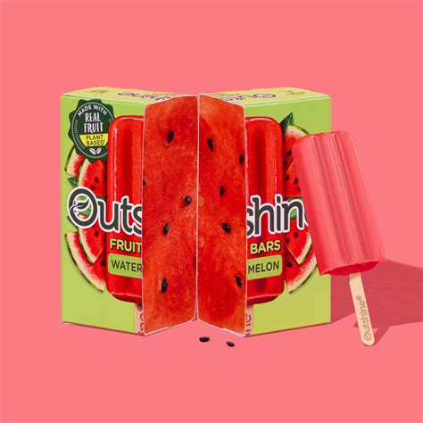 Outshine Watermelon Frozen Fruit Bars Non Gmo Gluten Free Individually Wrapped 2 75 Fl Oz