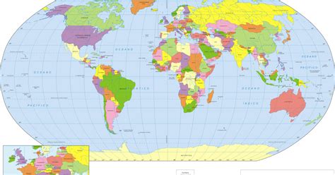 Mapa Mundi Mapa Do Mundo Ou Planisf Rio Geografia Total