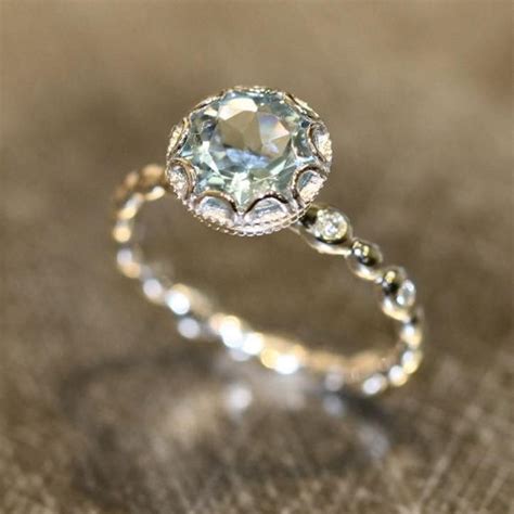 Aquamarine diamond ring - experiencewest