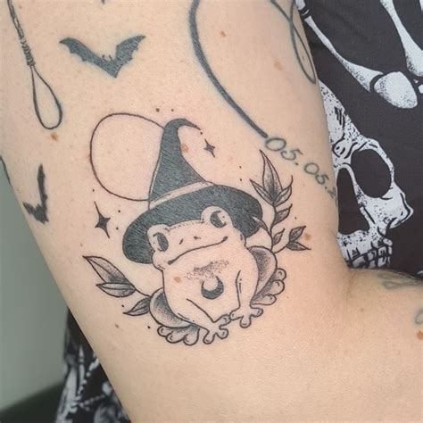 Witch Frog Tattoo Frog Tattoos Wiccan Tattoos Witch Tattoo