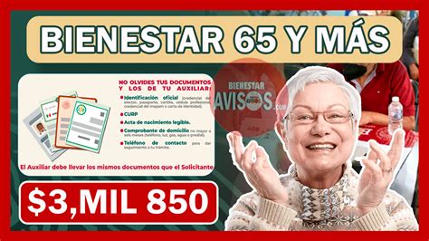 Bienestar 65 Y Más 2023 2024 Abril 2023 Bienestar Avisos 34884 Hot Sex Picture