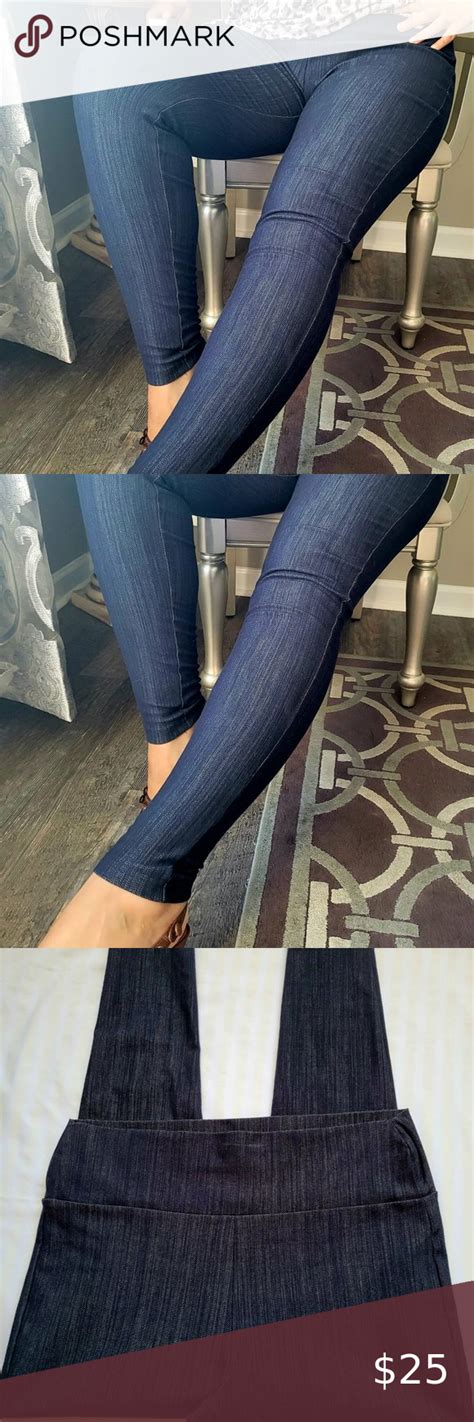 Agnes Dora High Rise Denim Women S Legging Blend Of Cotton Xxl Size