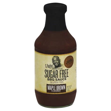 G Hughes Smokehouse Sugar Free Maple Brown BBQ Sauce Shop Barbecue