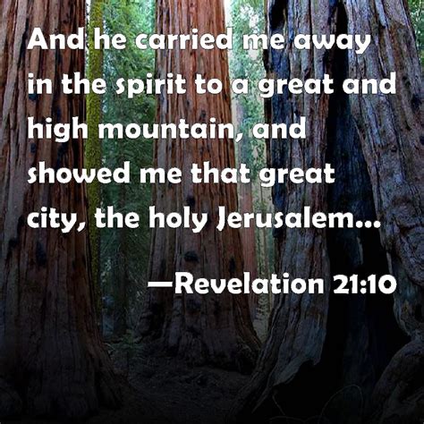 Revelation And He Carried Me Away In The Spirit To A Great And