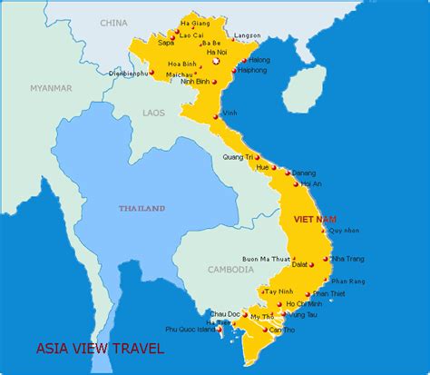 My Tho Vietnam Map | Cities And Towns Map