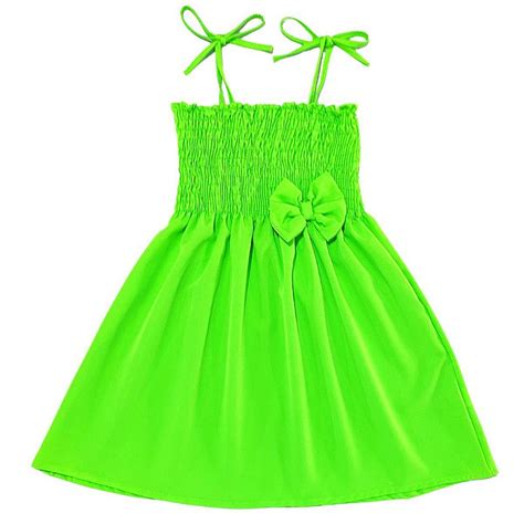 Vestido Infantil Menina Verde Neon Alcinha Modelo Ciganinha Dapoma