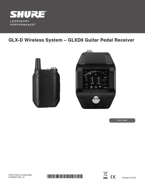 Shure Glxd Manualzz