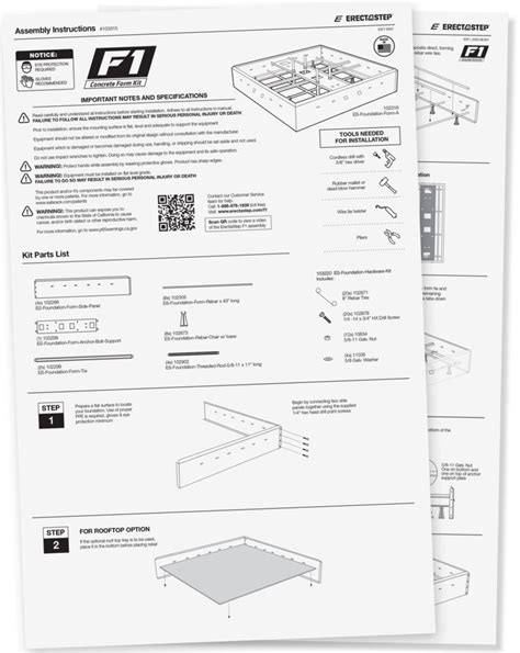 Concrete Form Kit Erectastep