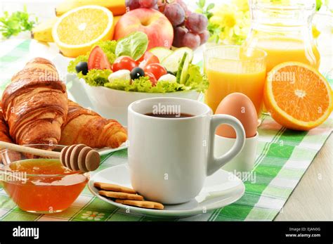 Breakfast with coffee Stock Photo - Alamy