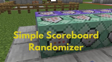 Minecraft Bedrock Scoreboard Randomizer Simple Example YouTube