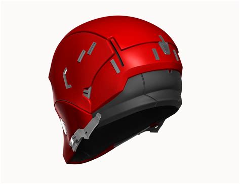 Stl File Dc Red Hood Arkham Knight Hybrid Designed Helmet・3d Printer