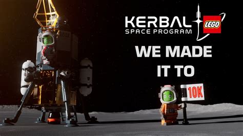 Lego Kerbal Space Program Mun Landing 10k Supporters YouTube