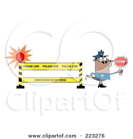 Royalty-Free (RF) Clipart Illustration of a Black Police Officer ...