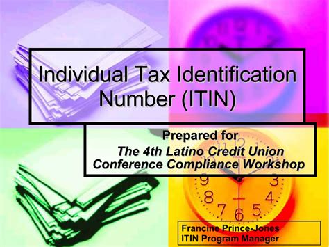 Individual Tax Identification Number Itin Ppt