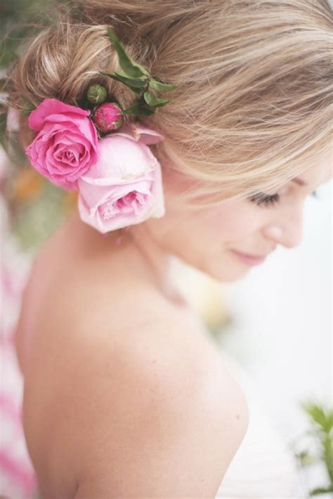 Wedding Hairstyles With Roses