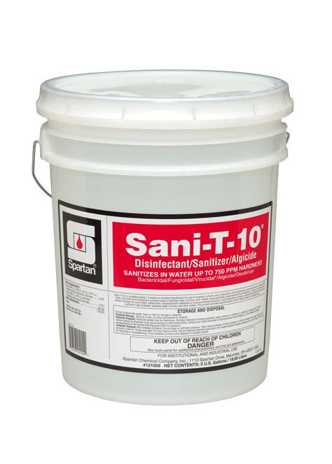 Imperial Dade East Central Sani T 10 Disinfectant Sanitizer 5gl Pail