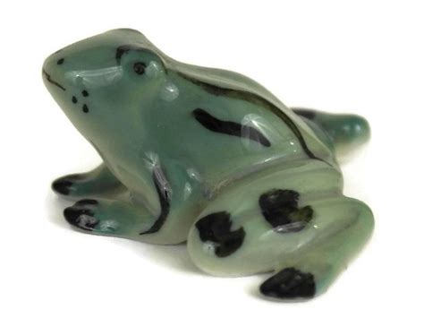 Miniature Frog Figurines. Set of French Vintage Collectible Toad ...