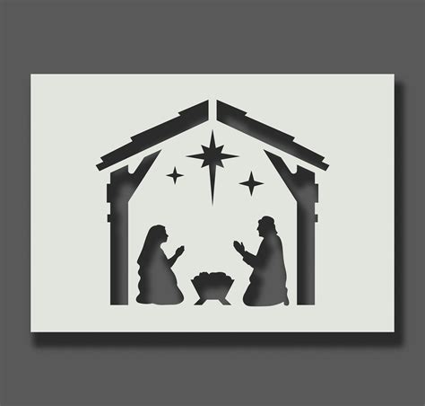 Nativity Scene Stencils Reusable Stencils For Wall Art Home Etsy UK