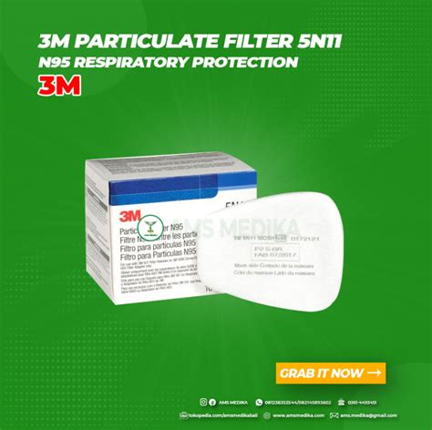 3m Particulate Filter 5n11 N95 Respiratory Protection Ams Medika