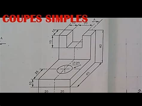 Coupe Simple Coupes Simples En Dessin Technique Comment Repr Senter