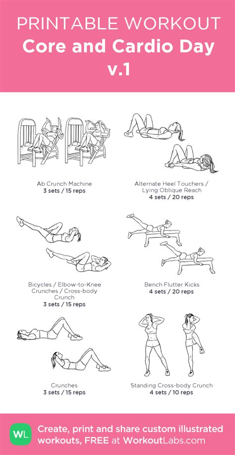 21 Cardio Core Exercises Advanced Homeabworkout