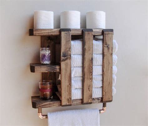 Bathroom Shelf Towel Shelf Bathroom Wall Storage Estante De Toallas Toallero De Madera