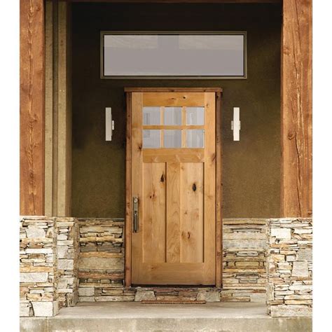 Krosswood Doors 36 In X 80 In Krosswood Craftsman Unfinished Rustic