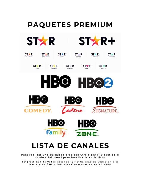 Lista De Canales Pdf Televisión De Alta Definición Telemundo