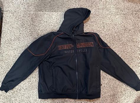 HARLEY DAVIDSON MEN S IDYLL SOFT SHELL JACKET W DETATCHABLE HOOD NWOT