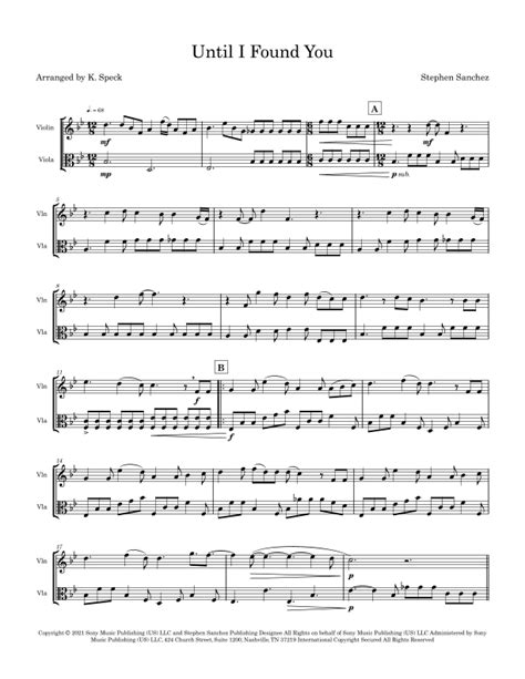 Until I Found You Arr K Speck By Stephen Sanchez Sheet Music For