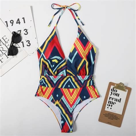 Maillot de bain d été femme bikini une pièce sexy maillot de bain concis Bleu Bleu Cdiscount