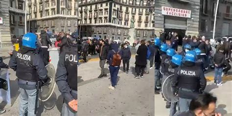 Napoli Gruppo Di Ristoratori Blocca Il Lungomare Per Protesta Fateci