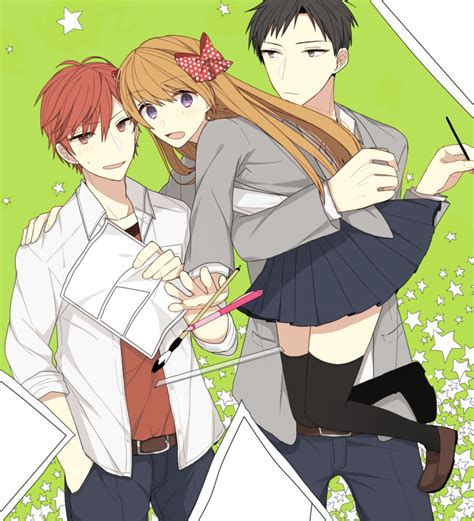 Nozaki Umetarou Sakura Chiyo Mikoshiba Mikoto Gekkan Shoujo