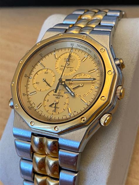 Seiko Chronograph Royal Oak Quartz Sports Saati Tlya Satisa