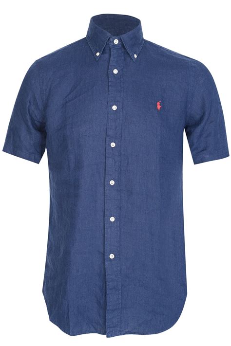 Polo Ralph Lauren Linen Shirt Navy