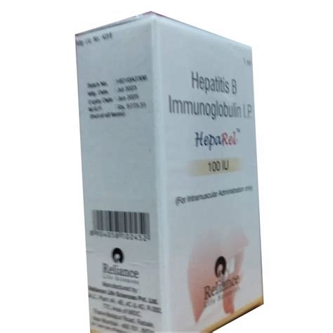 Heparel Hepatitis B Immunoglobulin At Rs 1800 Box Hepatitis B Vaccine