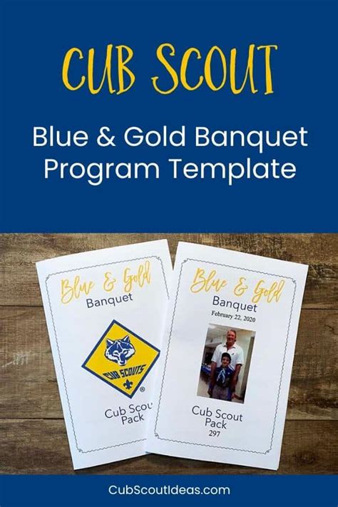 Cub Scout Blue & Gold Banquet Program Templates {Free}