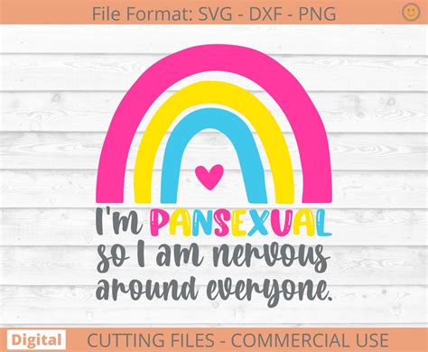 Pansexual Svg Png Pronouns Svg Trans Svg Lgbtq Pride Funny Etsy