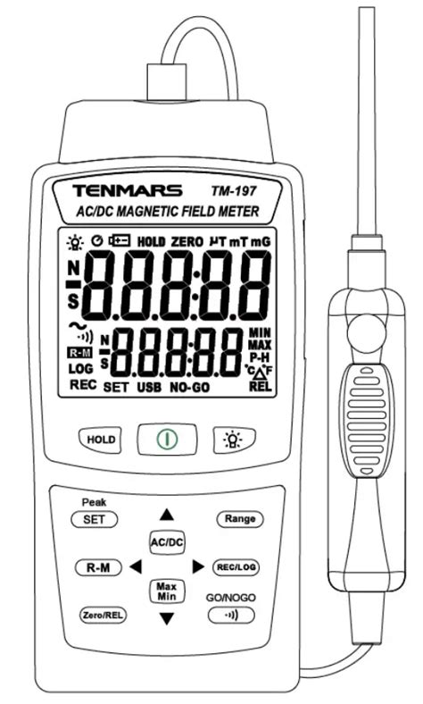 Tenmars Tm Ac Dc Magnetic Field Meter User Manual