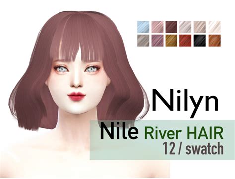 Get Stunning Nile River Hair Af Cc For Nilyn Sims 4 Premium And Free