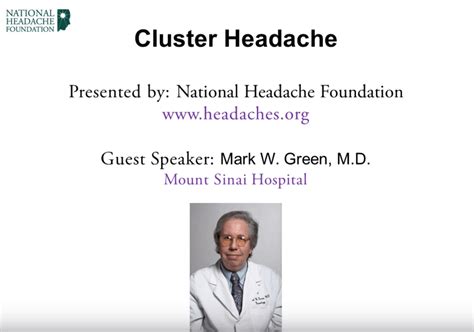 Cluster Headache • National Headache Foundation